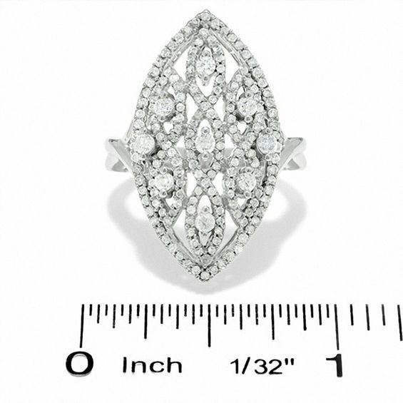 1 CT. T.w. Diamond Fashion Ring in 14K White Gold