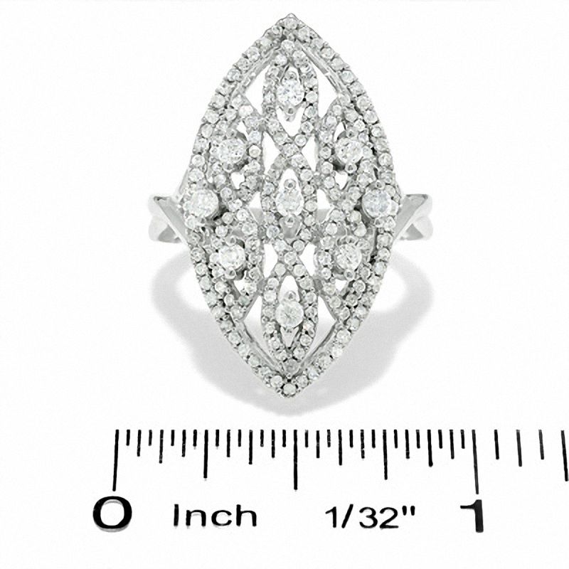 Main Image 3 of 1 CT. T.W. Diamond Fashion Ring in 14K White Gold