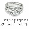 Thumbnail Image 3 of 1-1/2 CT. Certified Colorless Diamond Framed Split Shank Engagement Ring in 18K White Gold