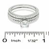 Thumbnail Image 3 of 1-1/4 CT. Certified Colorless Diamond Double Row Engagement Ring in 18K White Gold
