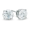 Thumbnail Image 1 of 3 CT. T.W. Diamond Solitaire Stud Earrings in 14K White Gold