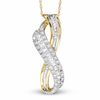 Thumbnail Image 0 of 1/2 CT. T.W. Diamond Twist Pendant in 10K Gold