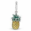 Thumbnail Image 0 of Enamel Pineapple Charm in Sterling Silver