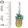Thumbnail Image 2 of Enamel Pineapple Charm in Sterling Silver