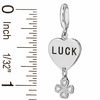 Thumbnail Image 1 of Diamond Accent "Lucky" Charm in Sterling Silver