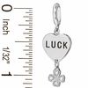 Thumbnail Image 2 of Diamond Accent "Lucky" Charm in Sterling Silver
