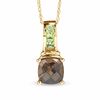 Thumbnail Image 1 of Smoky Quartz and Peridot Pendant in 10K Gold