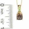 Thumbnail Image 2 of Smoky Quartz and Peridot Pendant in 10K Gold