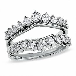 Celebration Lux® 1-1/2 CT. T.W. Diamond Solitaire Enhancer in 18K White Gold (I/SI2)