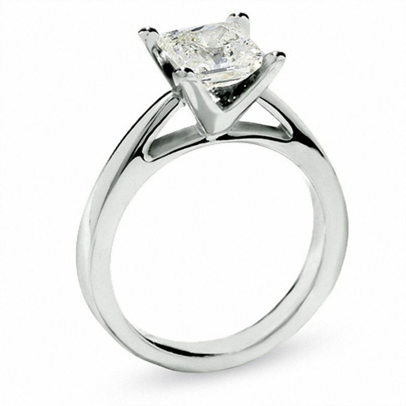 Celebration Lux® 3 CT. Princess-Cut Diamond Solitaire Engagement Ring in 14K White Gold (I/SI2)