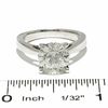 Thumbnail Image 4 of Celebration Lux® 3 CT. Princess-Cut Certified Diamond Solitaire Engagement Ring in 18K White Gold (I/SI2)