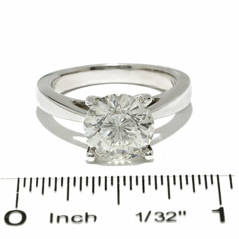 Celebration Lux® 3 CT. Princess-Cut Diamond Solitaire Engagement Ring in 14K White Gold (I/SI2)