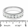 Thumbnail Image 3 of Celebration Lux® 1-1/2 CT. T.W. Certified Diamond Channel Band in 18K White Gold (I/SI2)
