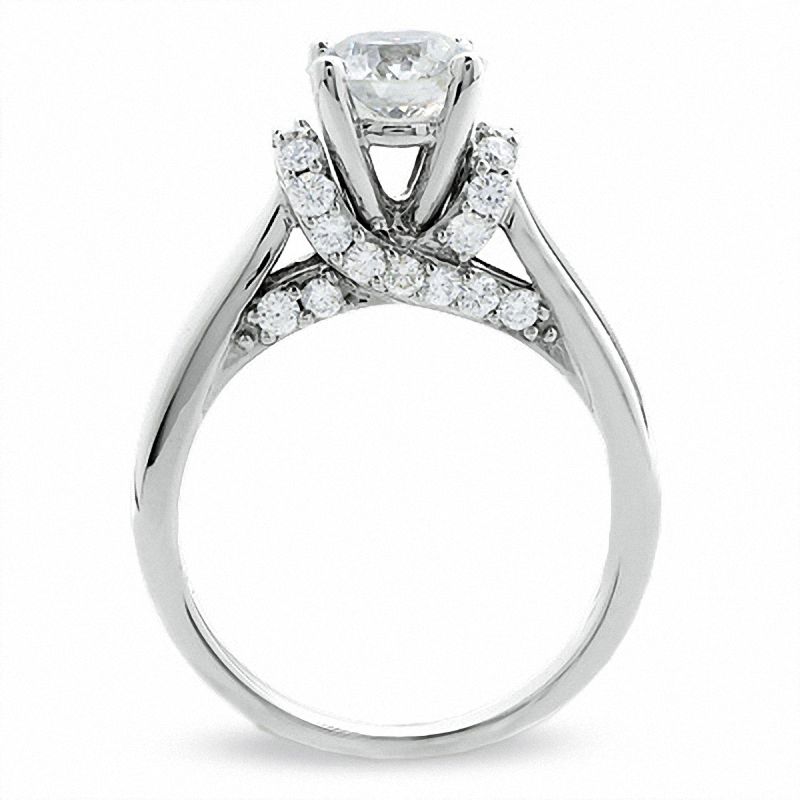 Main Image 3 of Celebration Lux® 1-3/4 CT. T.W. Certified Diamond Ring in 18K White Gold (I/SI2)