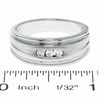 Thumbnail Image 3 of 1/5 CT. T.W. Diamond Three Stone Band in 14K White Gold