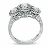 Thumbnail Image 2 of Celebration Lux® 1-1/4 CT. T.W. Certified Diamond Three Stone Framed Ring in 18K White Gold (I/SI2)