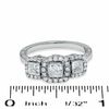 Thumbnail Image 2 of Celebration Lux® 1-1/4 CT. T.W. Princess-Cut Diamond Three Stone Ring in 18K White Gold (I/SI2)