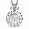 Thumbnail Image 1 of Celebration Lux® 3/4 CT. T.W. Certified Diamond Framed Pendant in 18K White Gold (H-I/SI1-SI2)