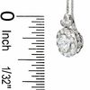 Thumbnail Image 2 of Celebration Lux® 3/4 CT. T.W. Certified Diamond Framed Pendant in 18K White Gold (H-I/SI1-SI2)
