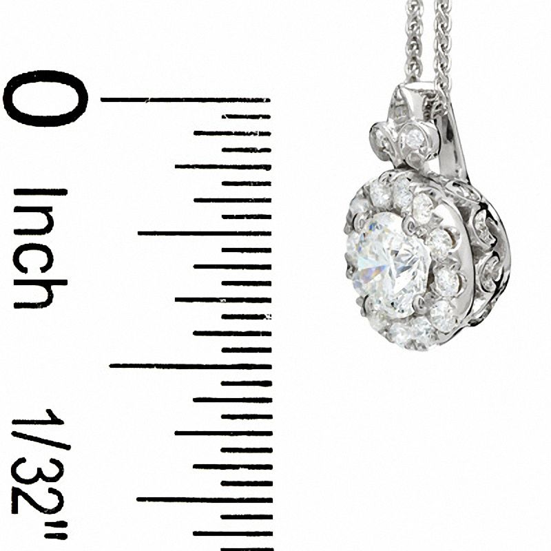 Celebration Lux® 3/4 CT. T.W. Diamond Framed Pendant in 18K White Gold (H-I/SI1-SI2)