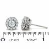 Thumbnail Image 1 of Celebration Lux® 1 CT. T.W. Diamond Framed Stud Earrings in 18K White Gold (I/SI2)