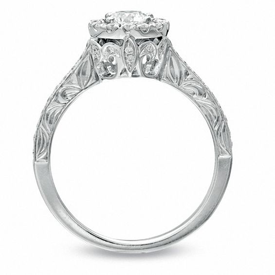 Celebration LuxÂ® 1 CT. T.w. Certified Diamond Framed Bridal Set in 18K White Gold (I/Si2)