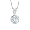 Thumbnail Image 1 of Celebration Lux® 1/2 CT. Certified Diamond Solitaire Pendant in 14K White Gold (I/SI2)
