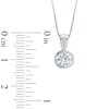 Thumbnail Image 2 of Celebration Lux® 1/2 CT. Certified Diamond Solitaire Pendant in 14K White Gold (I/SI2)