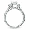 Thumbnail Image 3 of Celebration Lux® 1-1/2 CT. T.W. Princess-Cut Certified Diamond Three Stone Bridal Set in 18K White Gold (I/SI2)