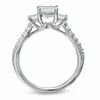 Thumbnail Image 2 of Celebration Lux® 1-1/2 CT. T.W. Princess-Cut Diamond Three Stone Bridal Set in 18K White Gold (I/SI2)