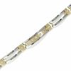 Thumbnail Image 0 of Men's 1/5 CT. T.W. Diamond Bracelet in 10K Gold and Stainless Steel