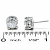 Thumbnail Image 1 of 2 CT. T.W. Diamond Solitaire Twist Stud Earrings in 14K White Gold