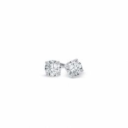 Platinum Earrings Zales T W Certified Diamond Solitaire Stud Earrings In Platinum I