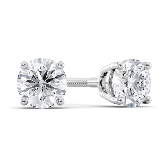 3/4 CT. T.w. Certified Diamond Solitaire Stud Earrings in Platinum (I/Vs2)