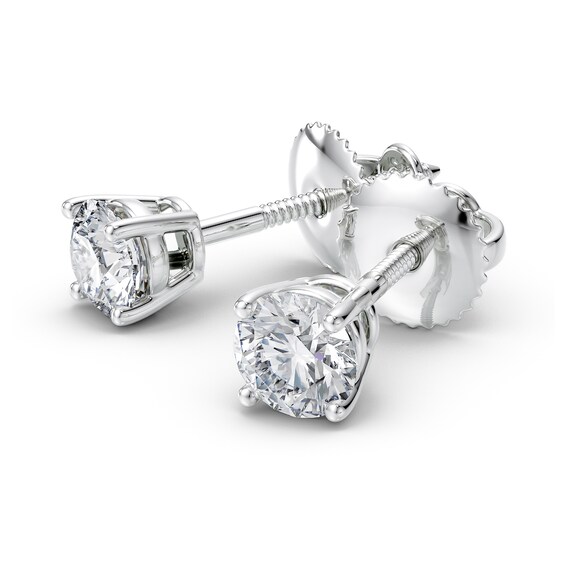 3/4 CT. T.w. Certified Diamond Solitaire Stud Earrings in Platinum (I/Vs2)