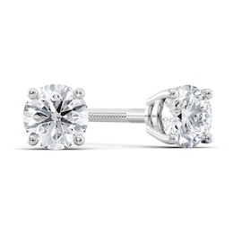 1/2 CT. T.W. Certified Diamond Solitaire Stud Earrings in Platinum (I/VS2)