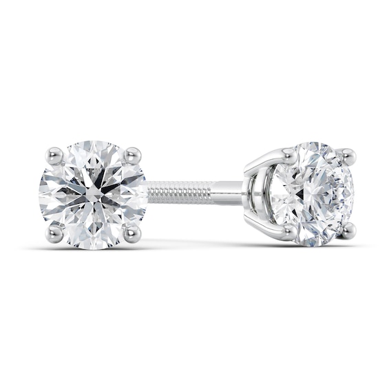 1/2 CT. T.w. Certified Diamond Solitaire Stud Earrings in Platinum (I/Vs2)