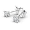 Thumbnail Image 1 of 1/2 CT. T.W. Certified Diamond Solitaire Stud Earrings in Platinum (I/VS2)