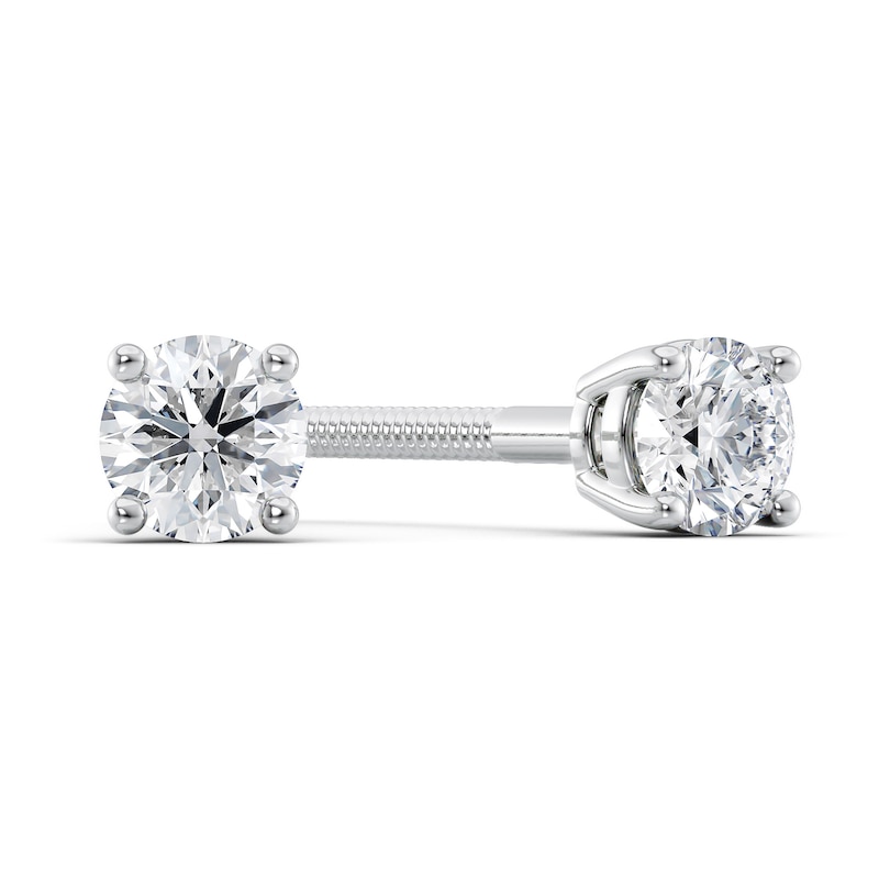 1/4 CT. T.W. Certified Diamond Solitaire Stud Earrings in Platinum (I/VS2)