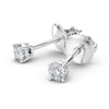 Thumbnail Image 1 of 1/4 CT. T.W. Certified Diamond Solitaire Stud Earrings in Platinum (I/VS2)
