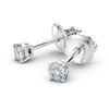 Thumbnail Image 1 of 1/4 CT. T.W. Certified Diamond Solitaire Stud Earrings in Platinum (I/VS2)