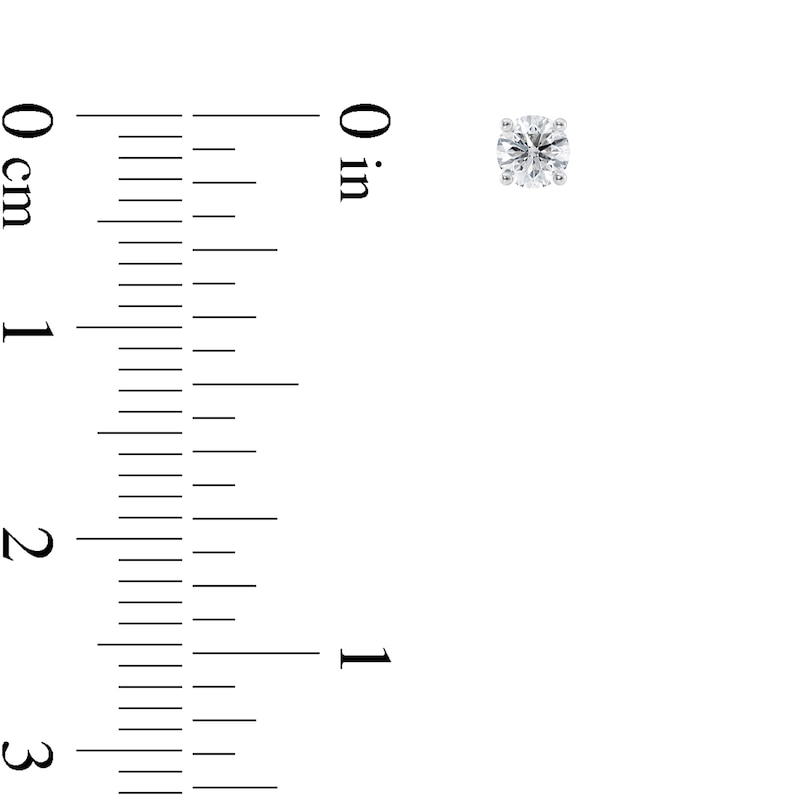 1/4 CT. T.W. Certified Diamond Solitaire Stud Earrings in Platinum (I/VS2)