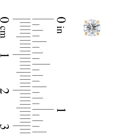 3/4 CT. T.w. Certified Diamond Solitaire Stud Earrings in 18K Gold (I/Vs2)