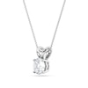 Thumbnail Image 2 of 1 CT. Certified Diamond Solitaire Pendant in 18K White Gold (I/VS2)