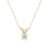 Thumbnail Image 0 of 1/4 CT. Certified Diamond Solitaire Pendant in 18K Gold (I/VS2)