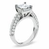 Thumbnail Image 1 of 2-1/2 CT. T.W. Certified Framed Princess-Cut Diamond Engagement Ring in 14K White Gold