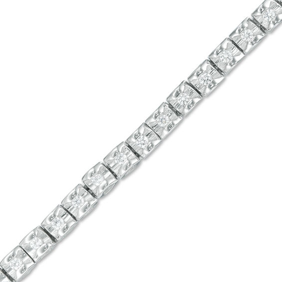 3/4 CT. T.w. Diamond Tennis Bracelet in 14K White Gold (J/I2)