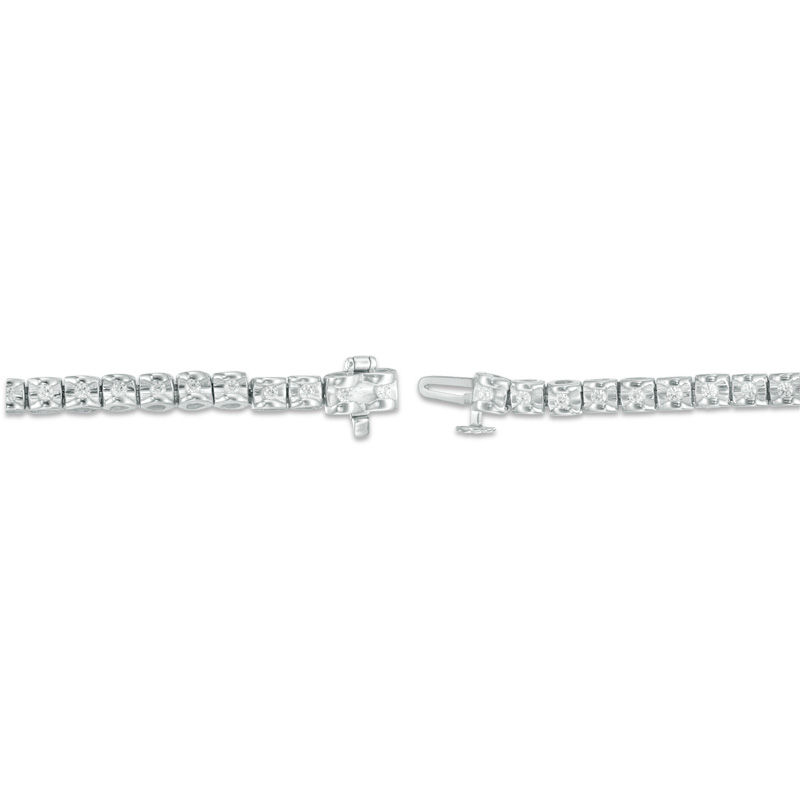 3/4 CT. T.W. Diamond Tennis Bracelet in 14K White Gold (J/I2)