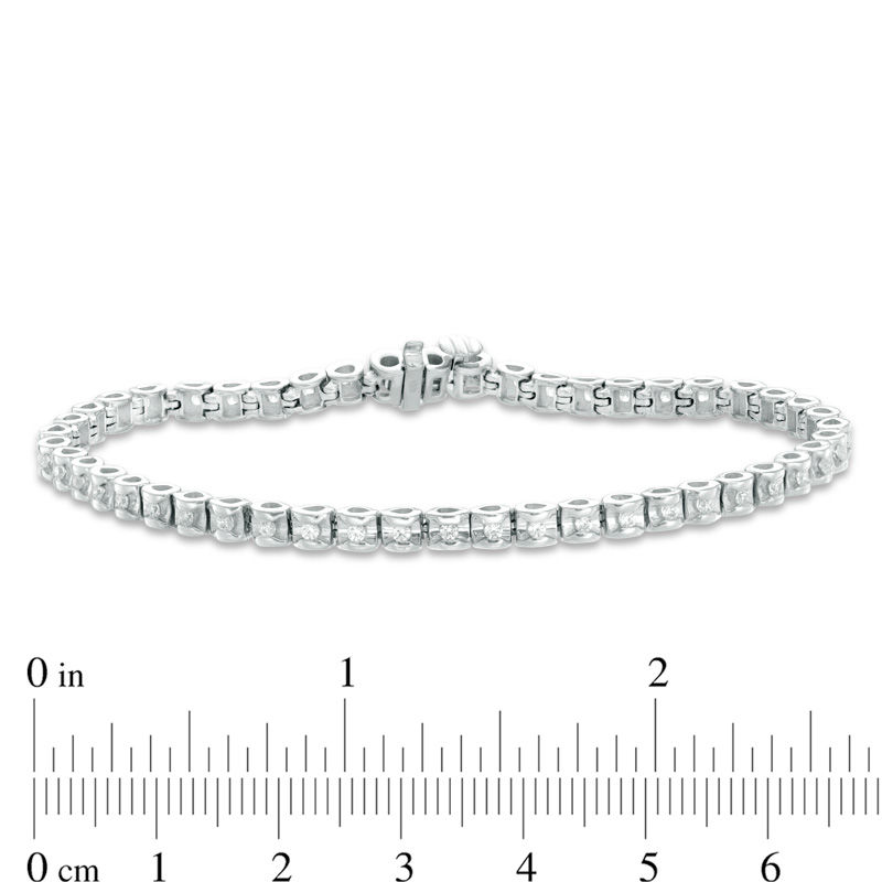 3/4 CT. T.W. Diamond Tennis Bracelet in 14K White Gold (J/I2)