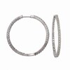 Thumbnail Image 1 of 3 CT. T.W. Diamond Inside-Out Hoop Earrings in 14K White Gold